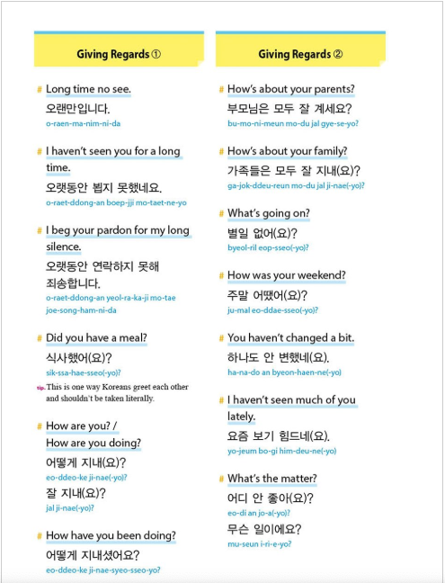 BASIC KOREAN FOR CONVERSATION