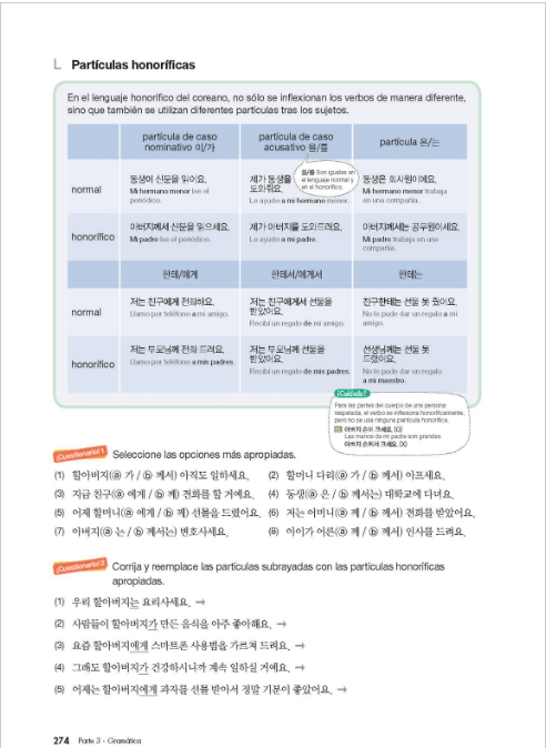Coreano fácil Vocabulario