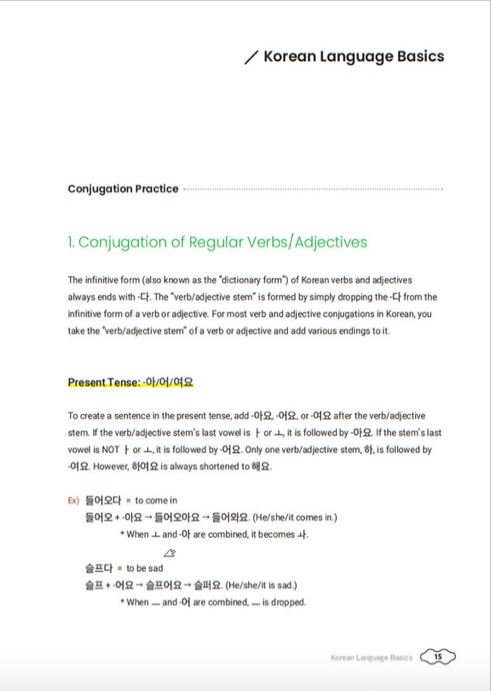 Build & extend your korean sentences
