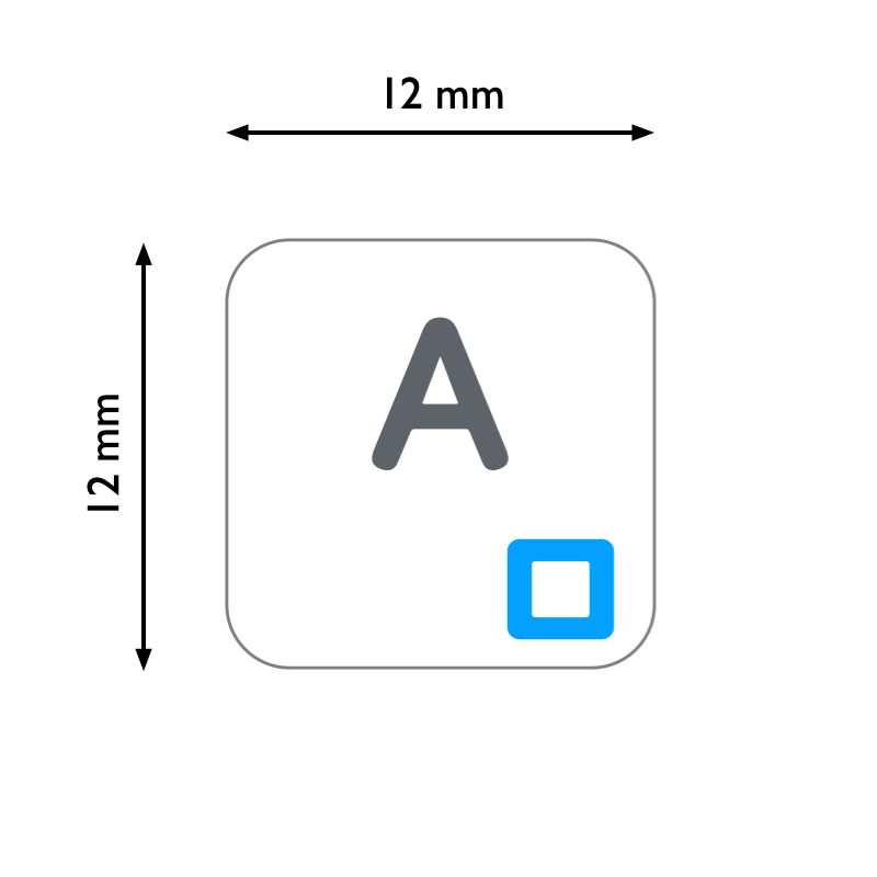 Set de etiquetas para teclado Español - Coreano (2x)