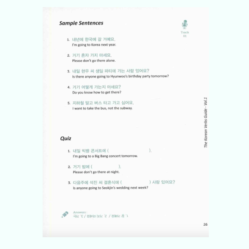 The Korean Verbs Guide Vol. 1 y 2